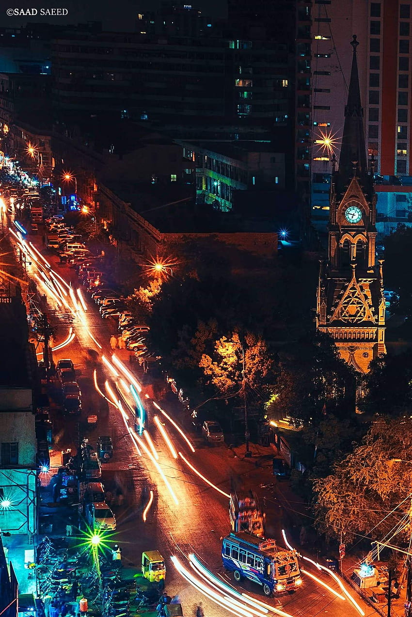 Merewether Clock tower Karachi Pakistan. [3000x2000] HD phone wallpaper