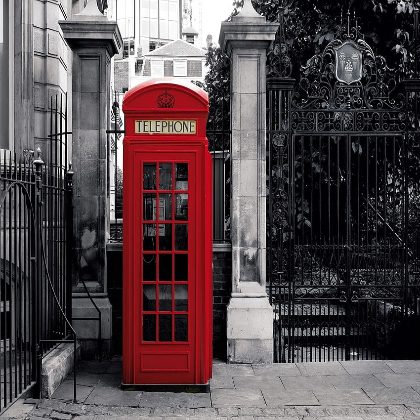 telepon london, bilik telepon, telepon umum, merah, telepon, telepon wallpaper ponsel HD