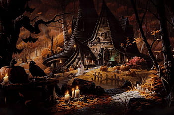 the witchs house wallpaper