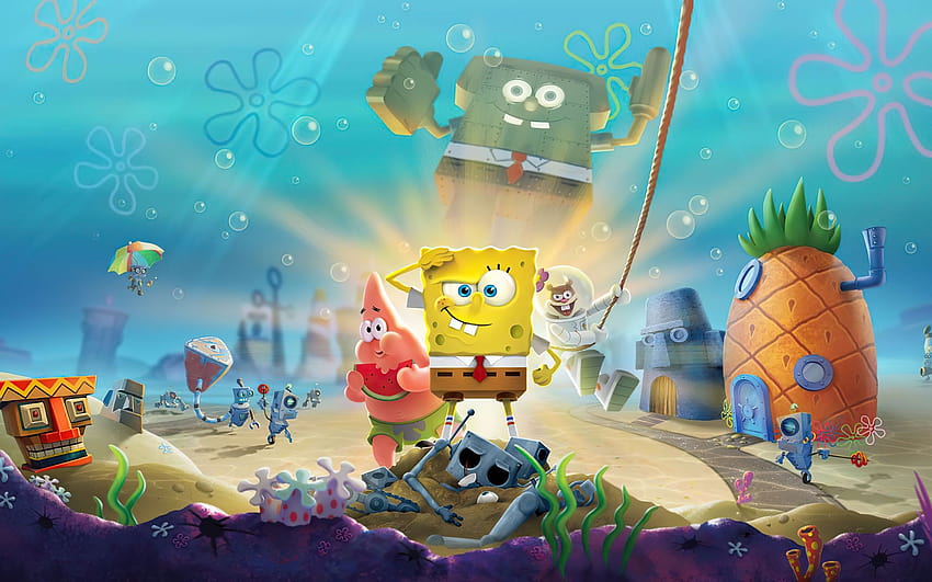 2560x1600 spongebob squarepants, di bawah air, spongebob di bawah air Wallpaper HD