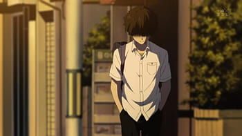 Download Cool Anime Boy PFP Hōtarō Oreki Wallpaper