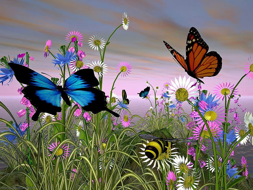 zh Butterfly Nature [1280x960] за вашата, мобилна и таблетна, пеперудна природа HD тапет