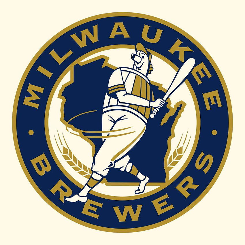 Milwaukee Brewers Group, logotipo dos cervejeiros Papel de parede de celular HD