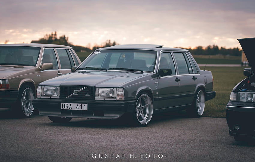 : Volvo, volvo 740, Gustaf H, Swedish cars, Sweden, Sedan, car, numbers, vehicle 2048x1298 HD wallpaper