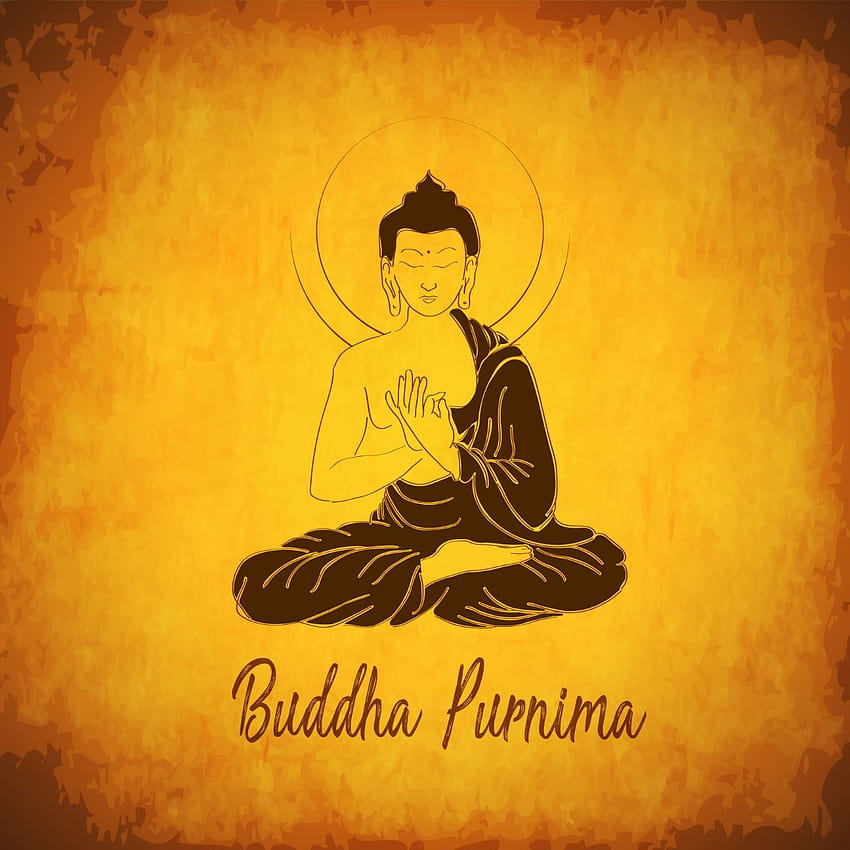 Pan Budda do dzielenia się z rodziną i przyjaciółmi z okazji Buddha Purnima Tapeta na telefon HD