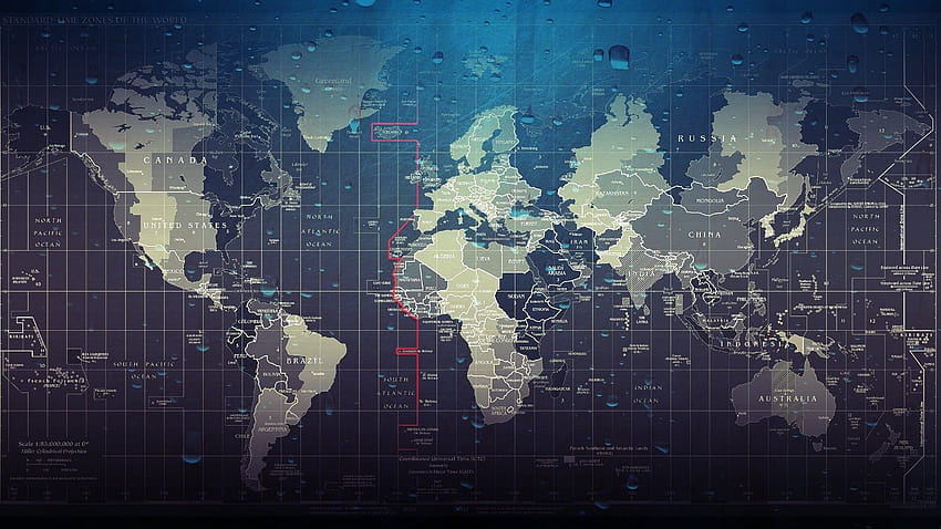 Mapa świata z siatką ], pełny atlas mapy świata Tapeta HD
