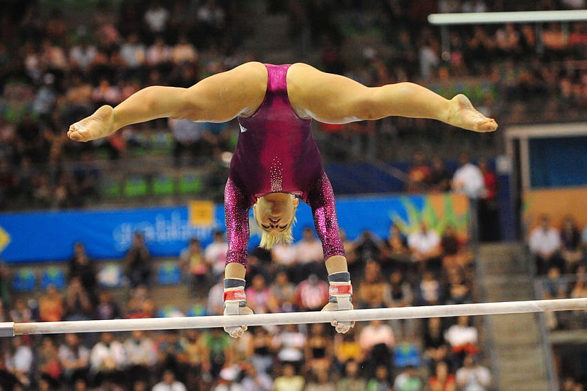 Шон Джонсън олимпийска гимнастичка женска гимнастика неравномерно HD тапет