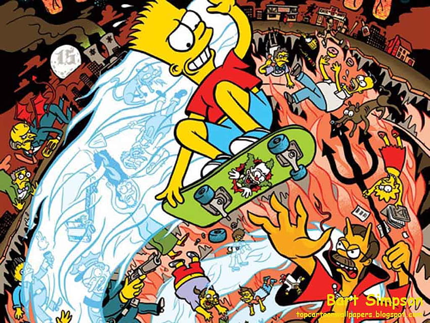 Bart Simpson Group, gangster bart simpson HD wallpaper