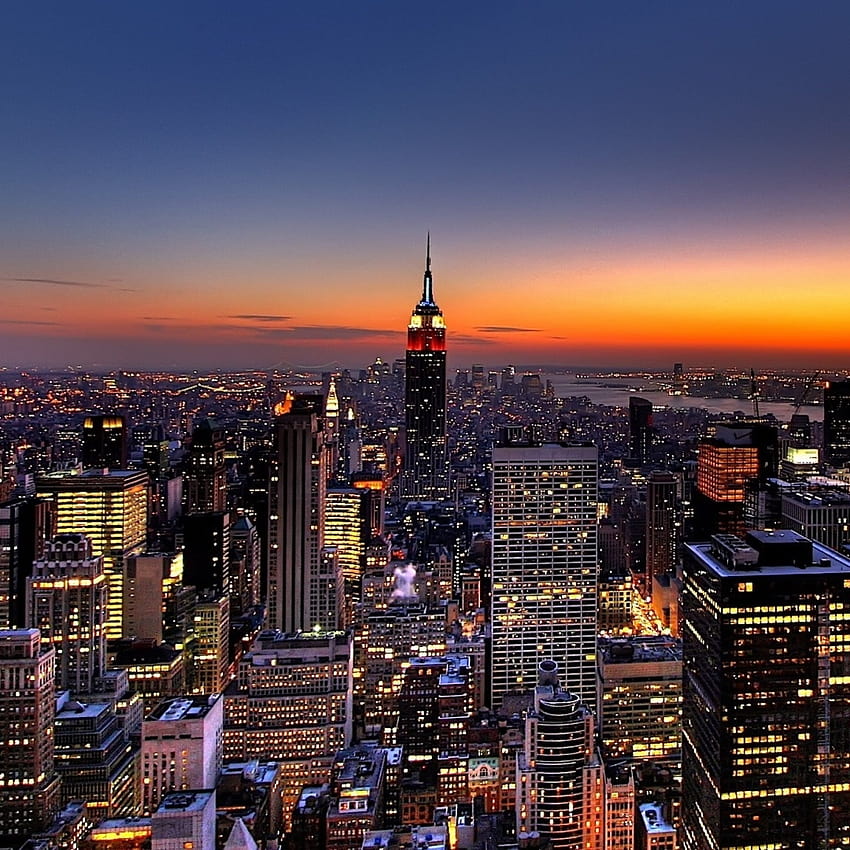 Vista previa Nueva York, Noche, Rascacielos, Top fondo de pantalla del  teléfono | Pxfuel