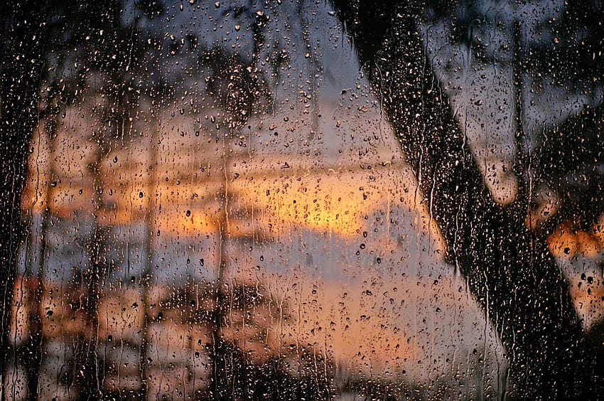 Rain drops on window graphy [3840x2160] for your , Mobile & Tablet, rain window HD wallpaper