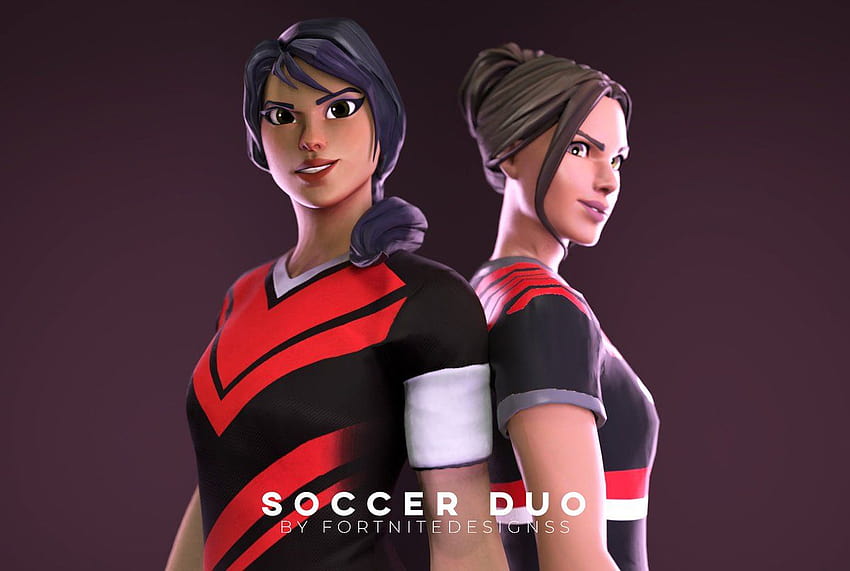 1 Fortnite Soccer Skins, red fortnite skins HD wallpaper