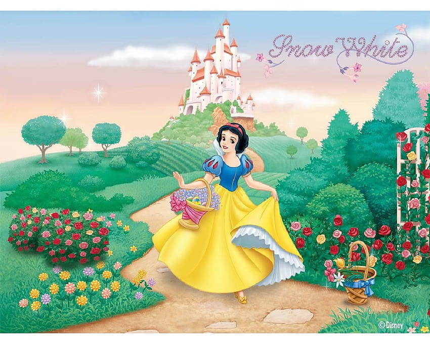 Disney-er „Branca de Neve“ und „Sete Anões Cartoons“ HD-Hintergrundbild