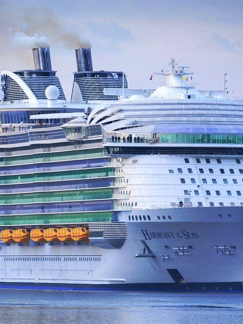 Harmony of the Seas, cruise ship, port, biggest ship, Oasis class, MS Harmony of the Seas, symphony of the seas HD phone wallpaper