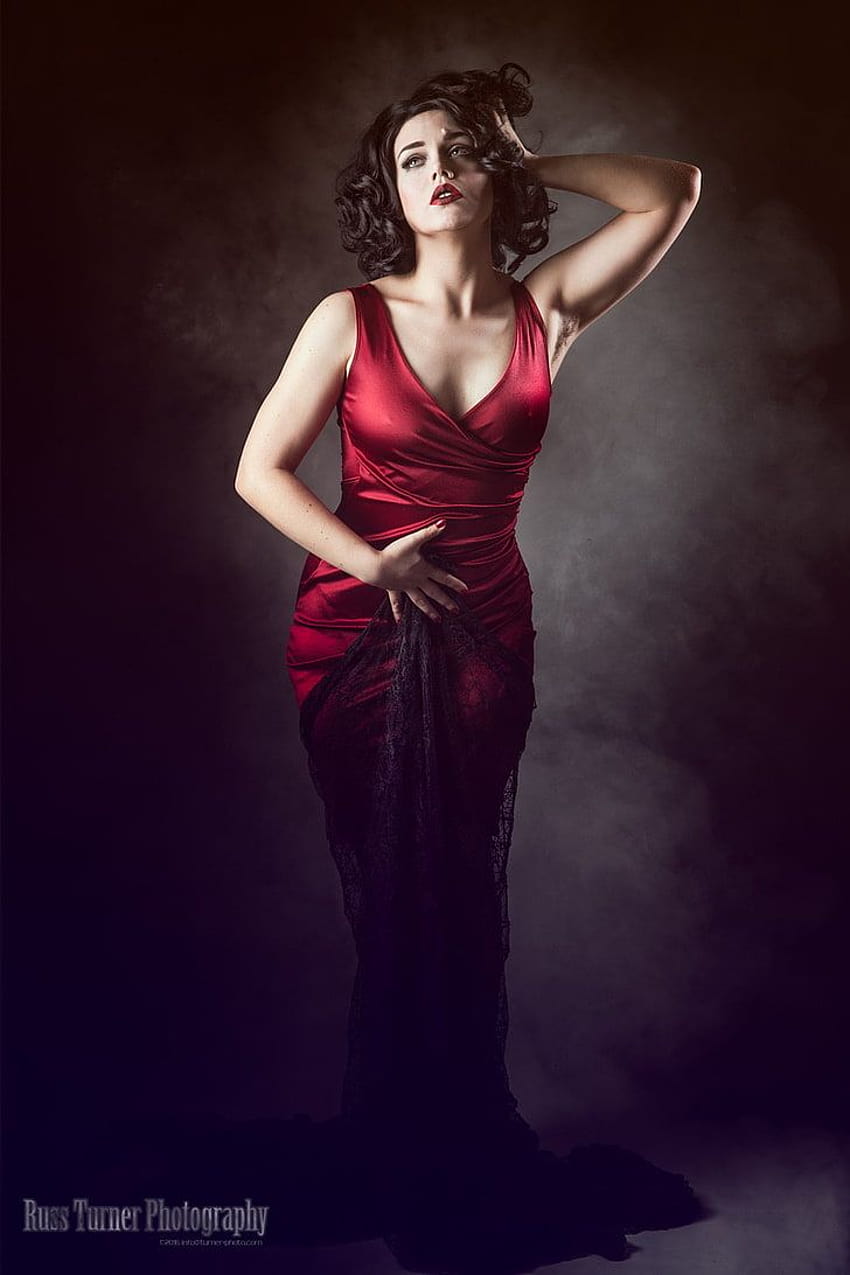 : ラス・ターナー、赤いドレス、500px、女性、モデル、毛深い、毛むくじゃらの脇の下 HD電話の壁紙