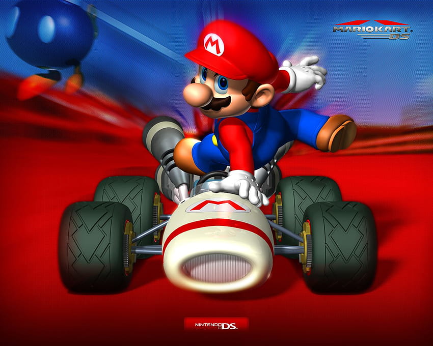 Video games: Mario Kart 7 racing round in 3D on Nintendo 3DS, nintendo 3ds mario kart 7 HD wallpaper