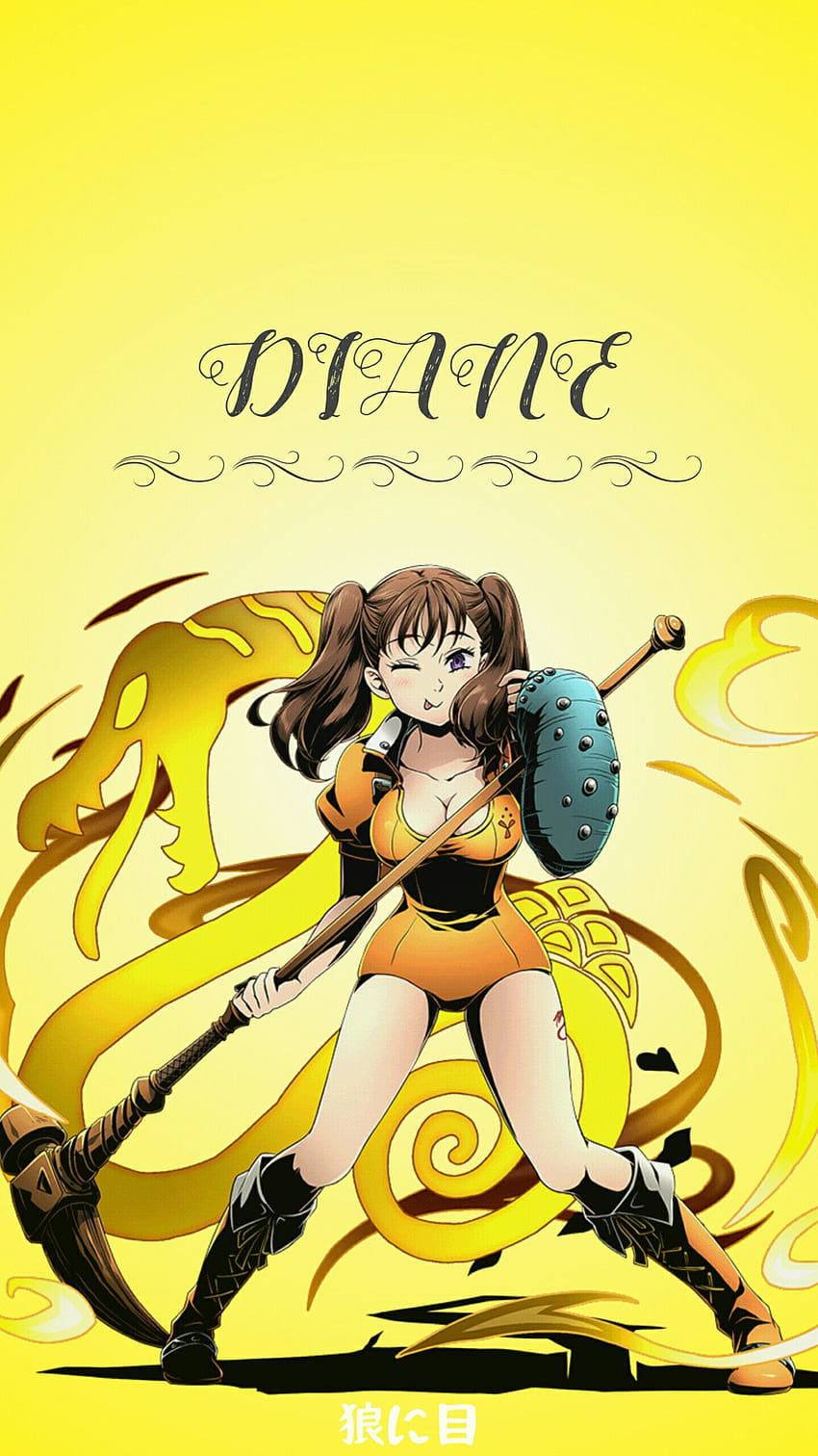 Diane Nanatsu No Taizai, nanatsu no taizai 미니멀리스트 모빌 HD 전화 배경 화면