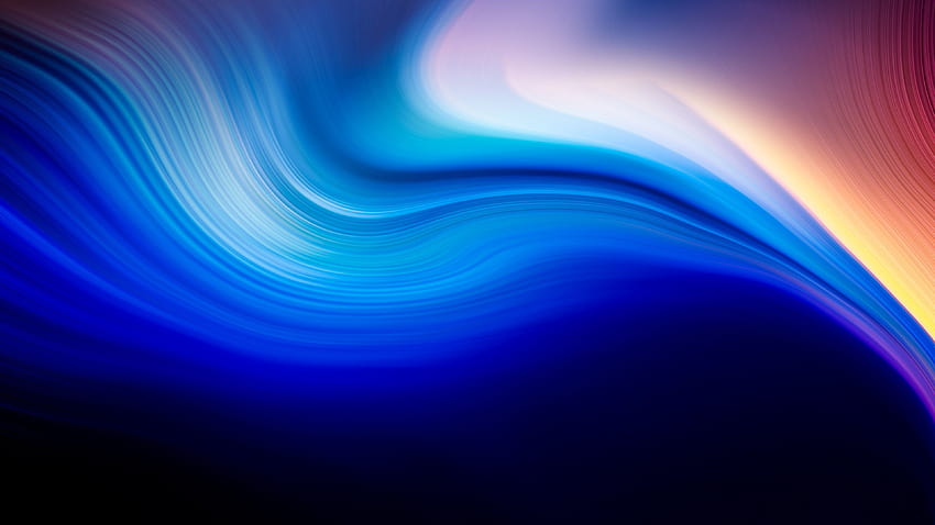 Blue And Brown Abstract Wave 1 HD wallpaper