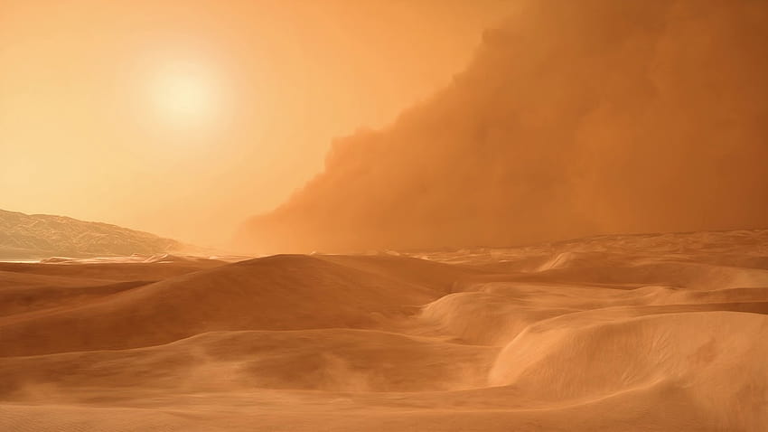 Desert Storm diposting oleh John Simpson, badai debu Wallpaper HD