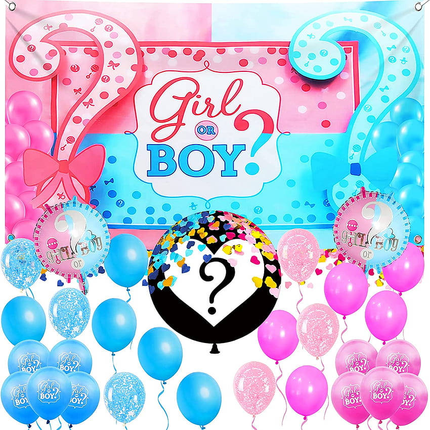 Gender Reveal Party Decorations Set HD phone wallpaper