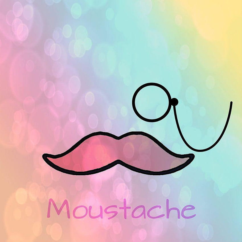 That's so random!, pink mustache HD phone wallpaper