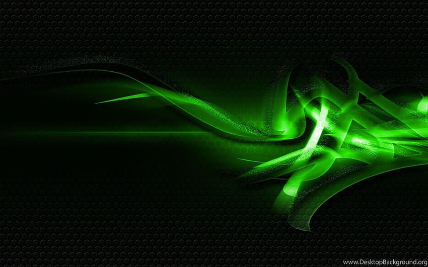 Arrière-plans abstraits noir et vert 1458 Fond d'écran HD