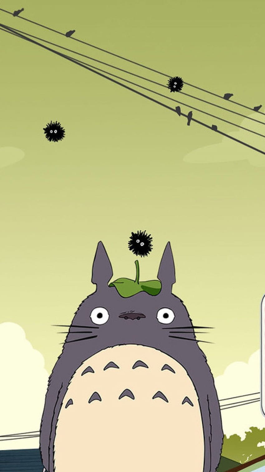 Mi Vecino Totoro Móvil, teléfono totoro fondo de pantalla del teléfono