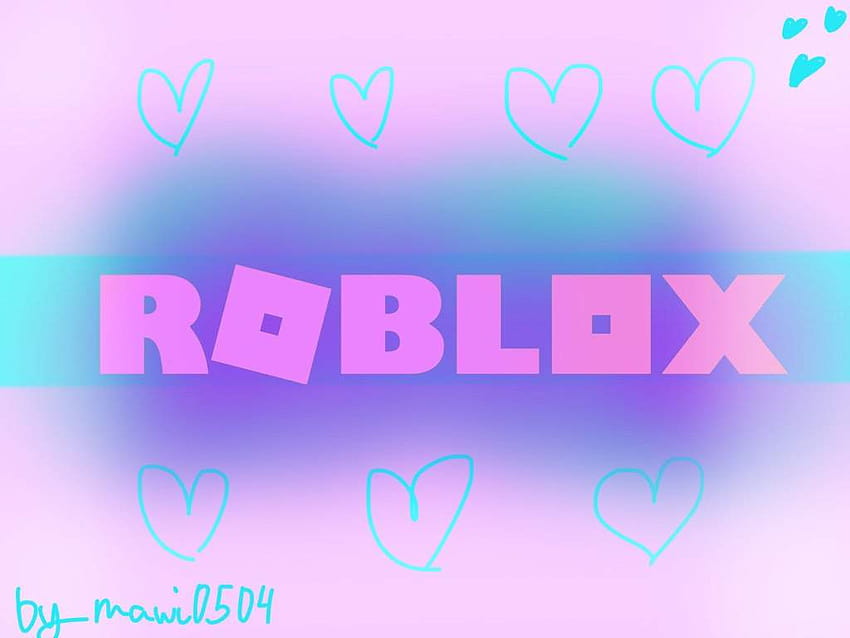 Girly roblox logo, pink cute roblox HD wallpaper