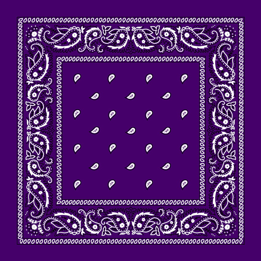 Value Classic Paisley Bandana Imported 100% Cotton in 2021, purple bandana HD phone wallpaper