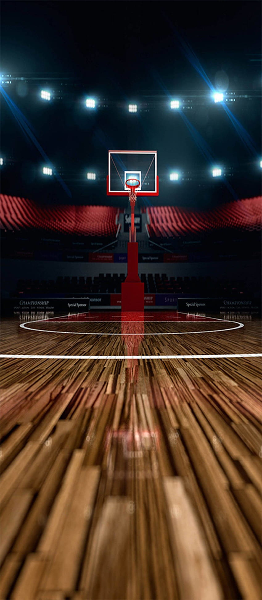 Баскетболно игрище, лятно игрище за NBA HD тапет за телефон