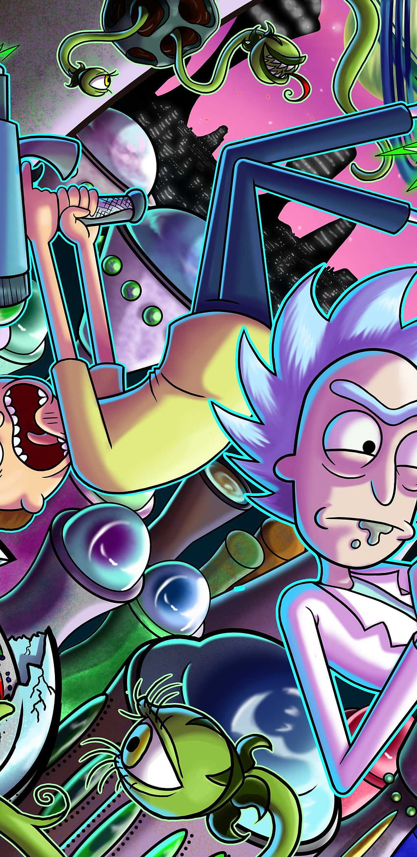 Steam Workshoprick and morty portal wallpaper
