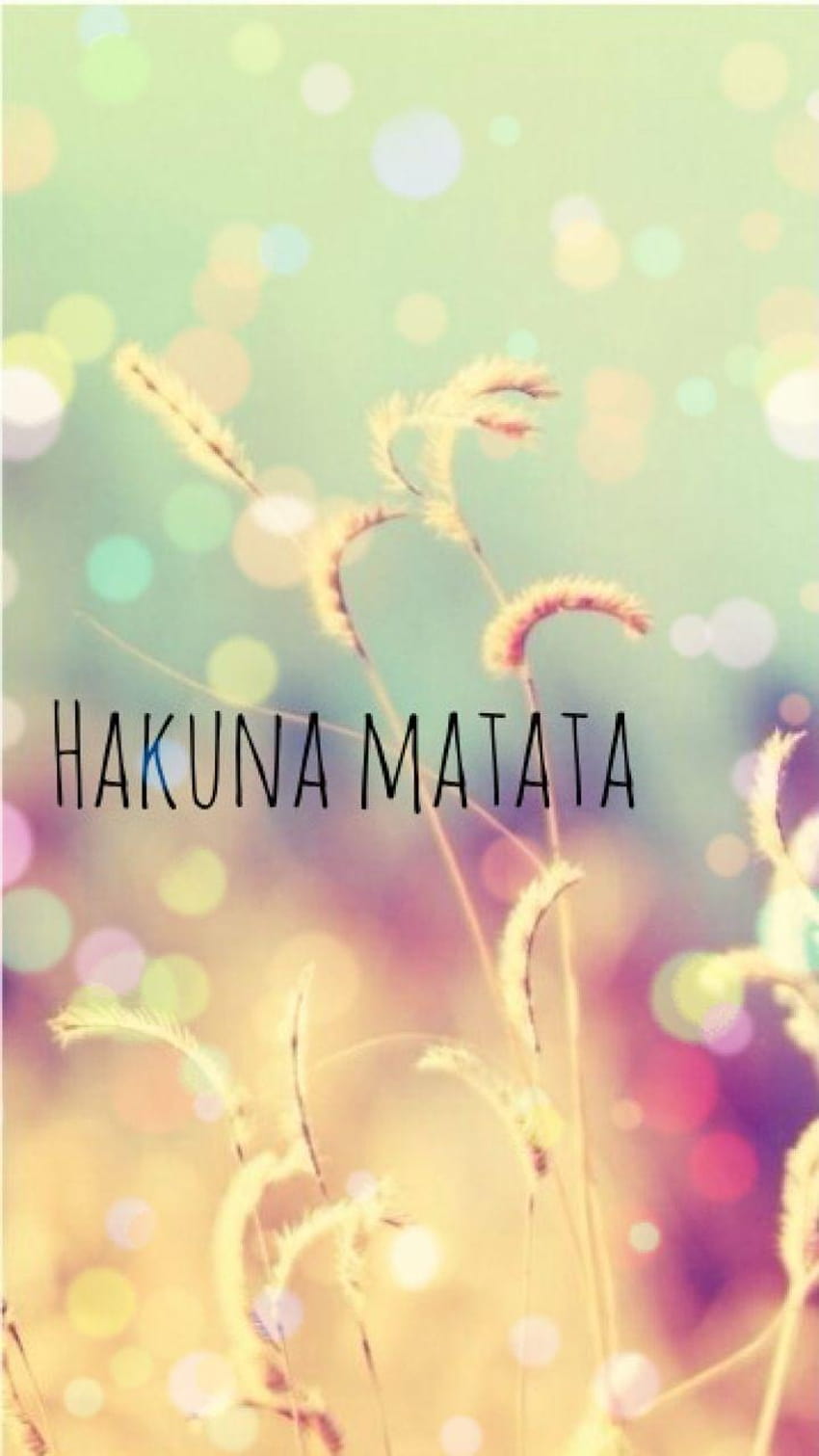Hakuna Matata significa preoccupazioni per il resto dei tuoi giorni... Sfondo del telefono HD