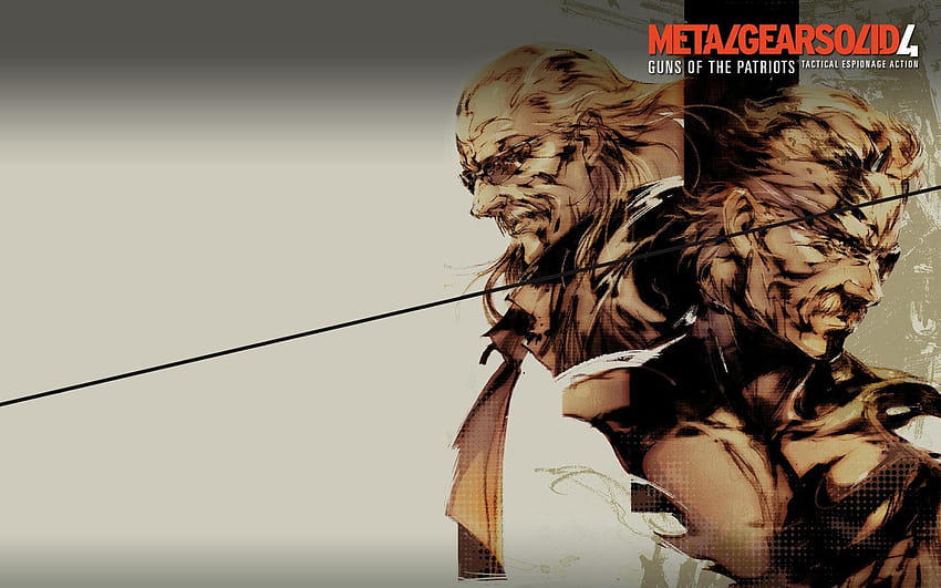 Metal Gear Solid, mgs4 HD wallpaper