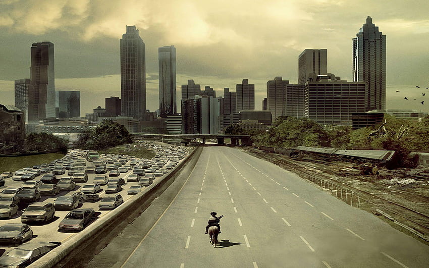 The Walking Dead Road HD wallpaper