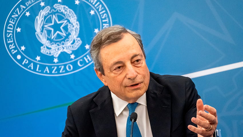 Italien gerät nach 5 in politische Unsicherheit, Mario Draghi HD-Hintergrundbild