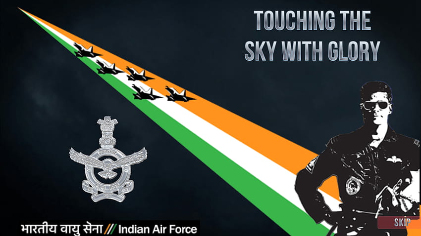 Come diventare un pilota di caccia dell'aeronautica indiana?, logo dell'aeronautica indiana Sfondo HD