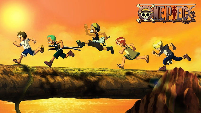 One Piece Kid Luffy, Zoro, Usopp, Nami dan Sanji, one piece sanji Wallpaper HD