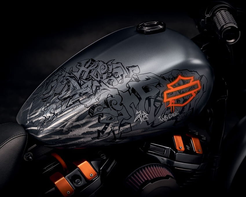 1280x1024 Harley Davidson Grey Black Bike Tank 1280x1024 Resolution , Backgrounds, and, black bikes HD wallpaper