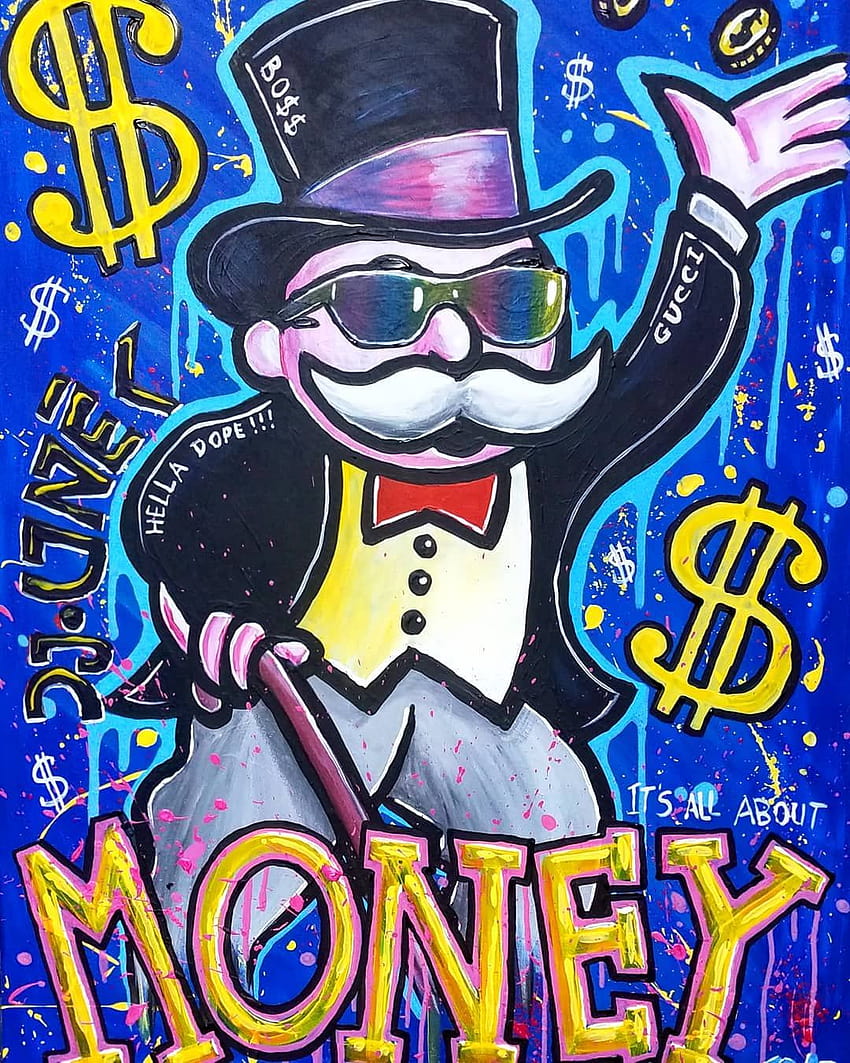 Custom Rich Uncle Pennybags Artwork, monopolista Tapeta na telefon HD