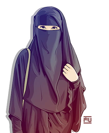 Cute hijab anime girl Wallpapers Download