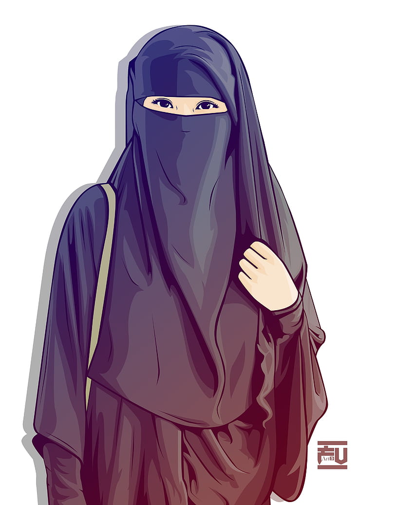 Hijab Cartoon Dp, hijab kartun cewek wallpaper ponsel HD