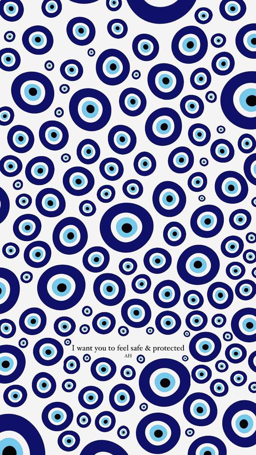 Evil eye vector pattern Evil eye blue pattern wallpaper Stock Vector   Adobe Stock