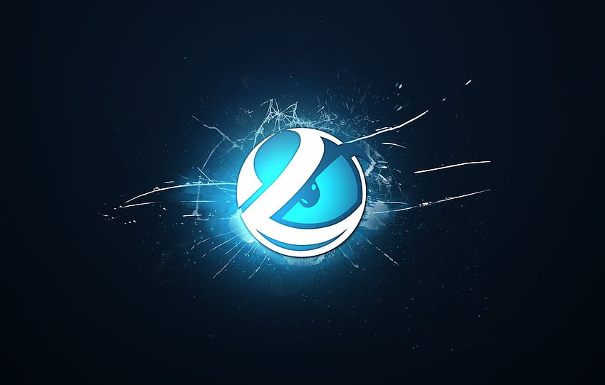 logo, blue background, csgo, crack, cs go, Luminosity Gaming , section игры, logo gaming HD wallpaper