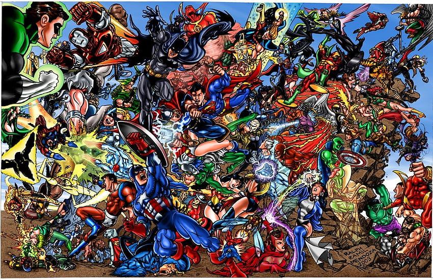 สุดยอด 5 George Perez on Hip, Justice League สุดเจ๋ง vs the avengers วอลล์เปเปอร์ HD