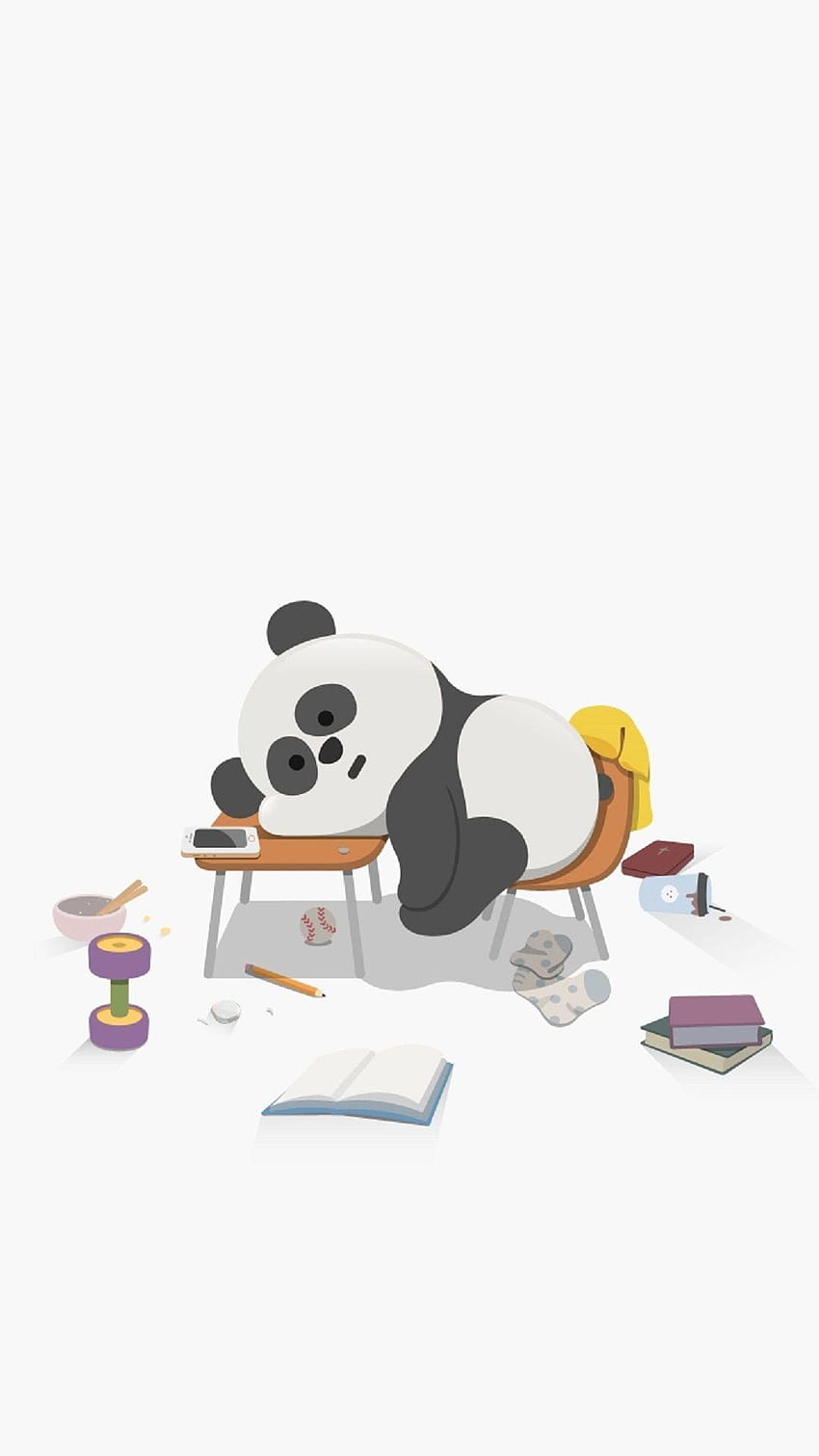 Cute Sleepy Panda. Cute Animal iPhone . Tap to see more, animation panda HD phone wallpaper