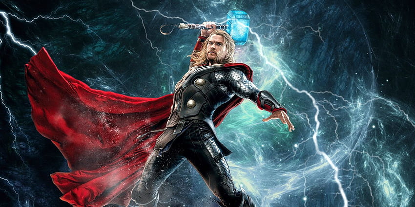 Orang-orang memandang Thor sebagai Dewa Kristen di mana dia memiliki kekuatan untuk mendamaikan orang lain hanya dengan palu yang dia gunakan. Thor mendapat…, thor menggunakan palunya Wallpaper HD