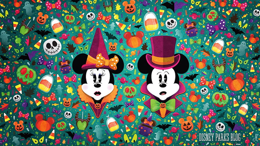Minnie Mouse Halloween, halloween mickey y minne mouse fondo de pantalla