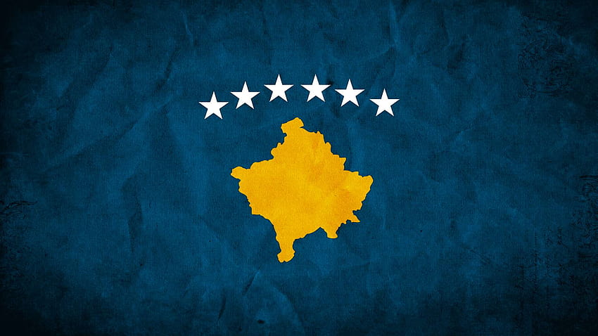 1 コソボの国旗 高画質の壁紙