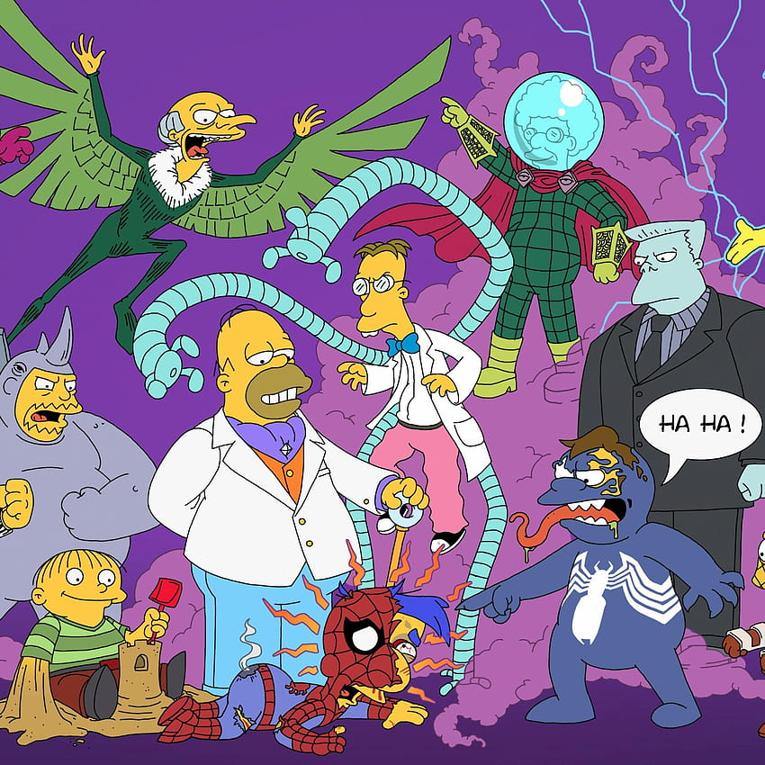 Cartoons Funny The Simpsons Carton The Sopranos, spider man villains HD  phone wallpaper | Pxfuel