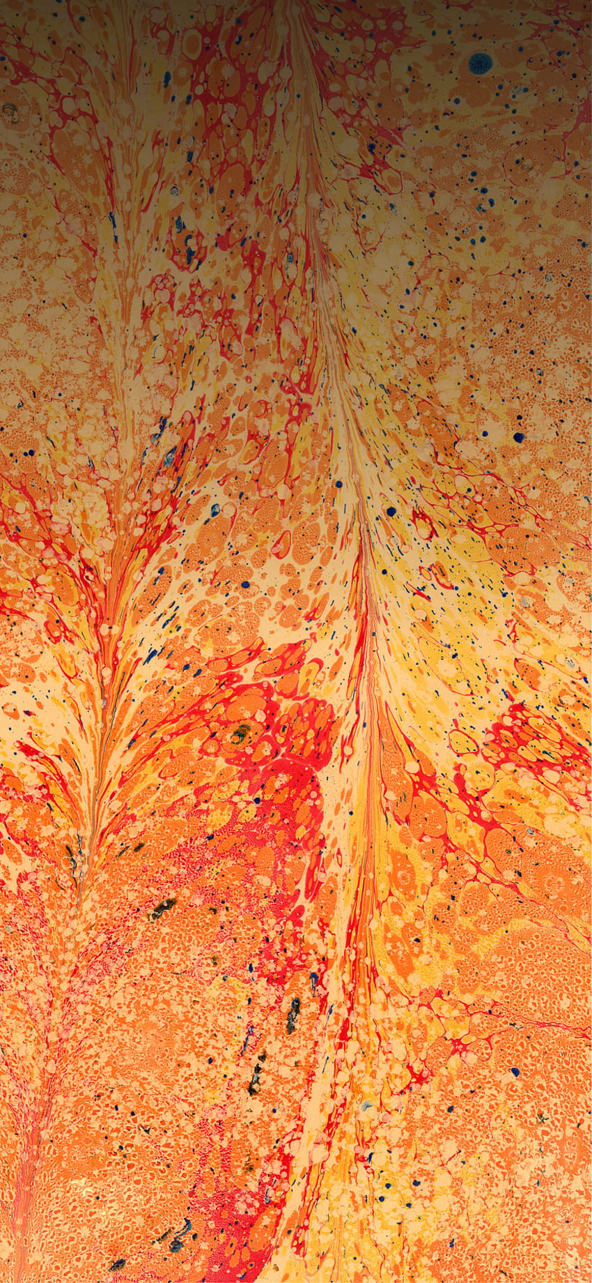 Paper Marbling Texture in Orange HD phone wallpaper