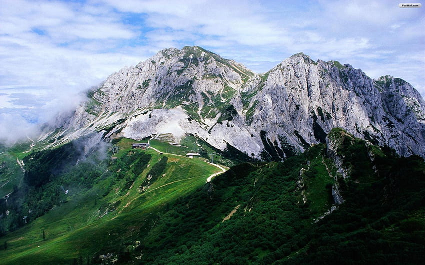 's : «Montaña», cima de la montaña fondo de pantalla